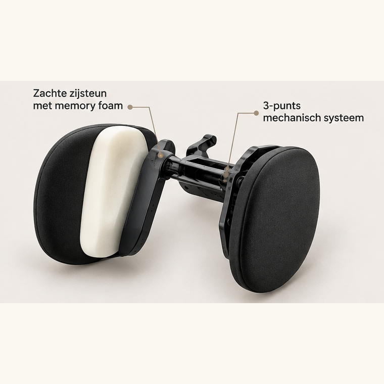 Zachte MileRest zijsteunen met memory foam